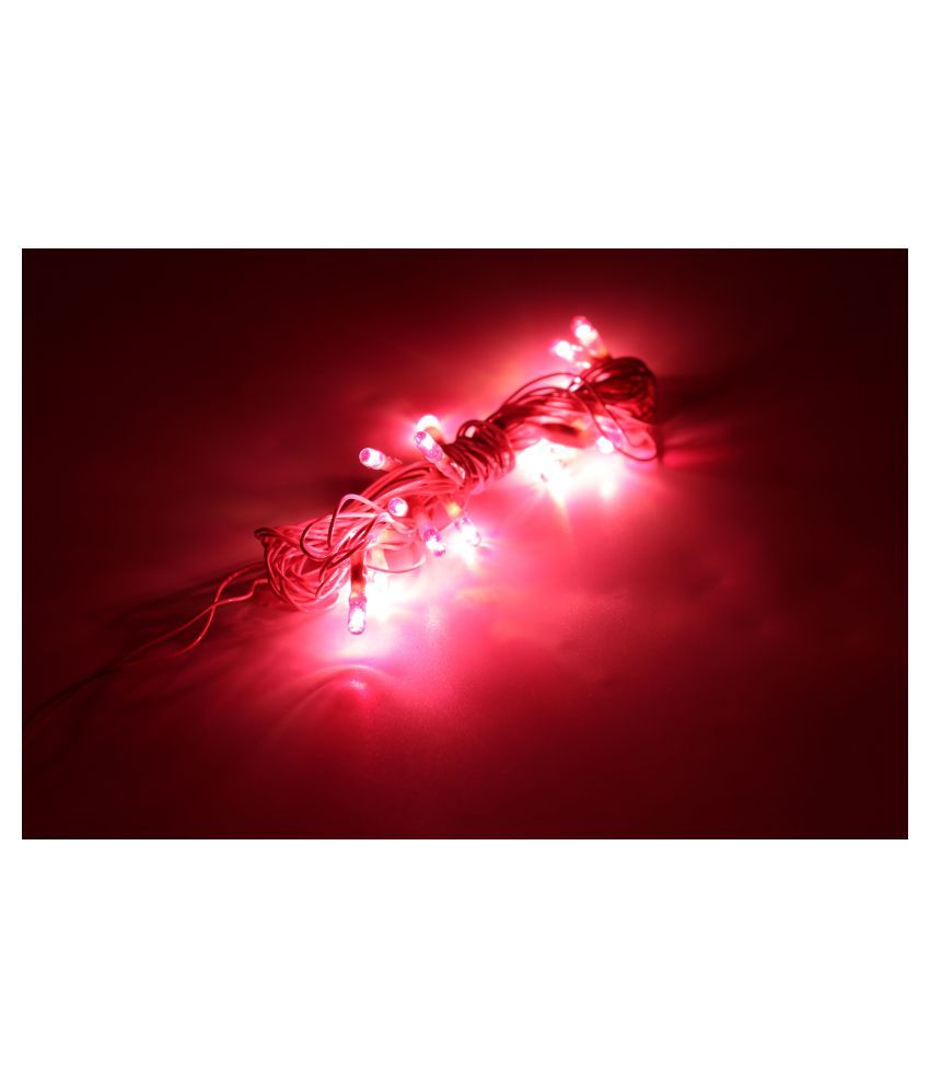 Mprow 3 Mtrs (SET OF 10) Christmas Rice Bulb String Lights Pink Buy