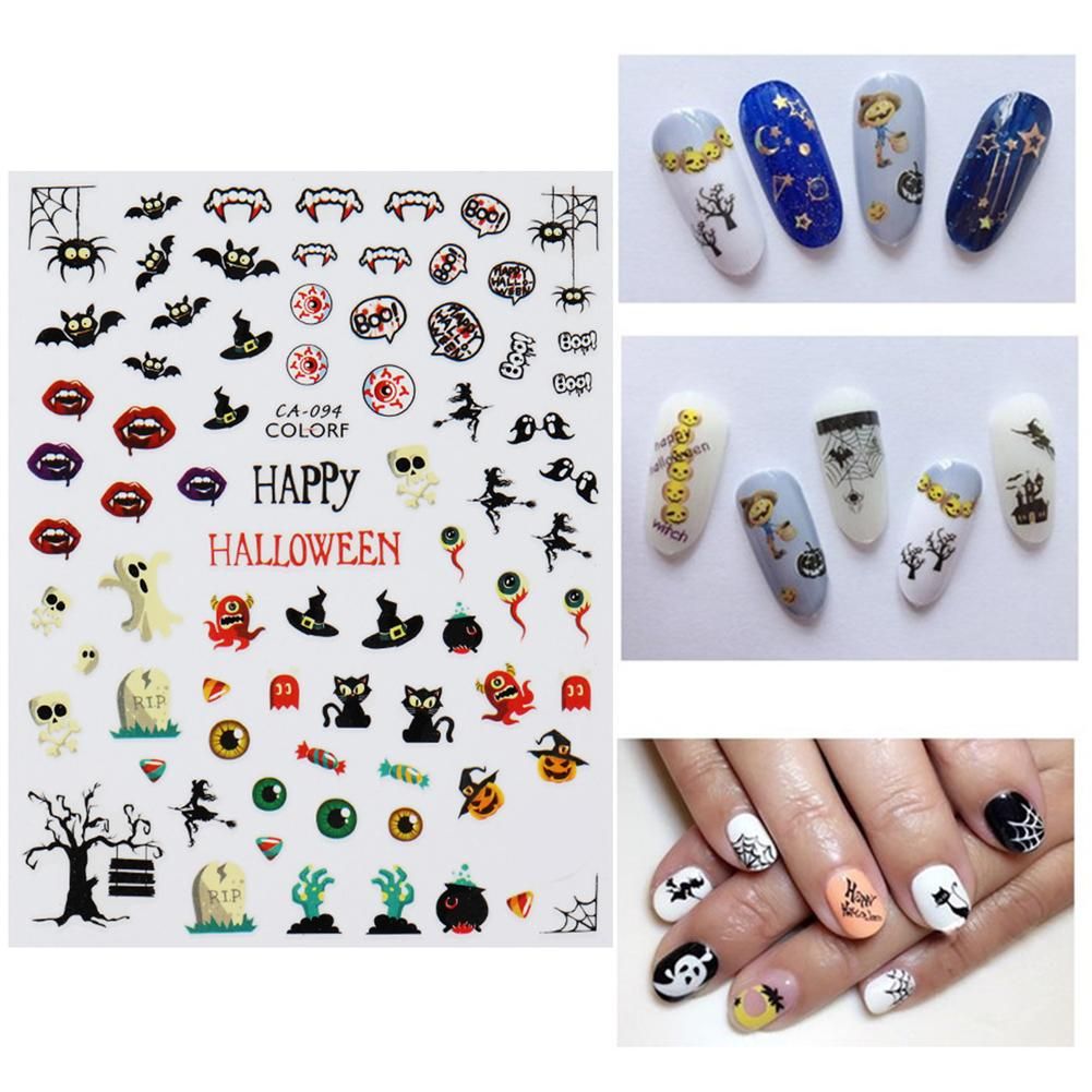 Halloween Self Adhesive Nail Art Sticker Party Diy Manicure Decal Ca 094 Buy Halloween Self Adhesive Nail Art Sticker Party Diy Manicure Decal Ca 094 At Best Prices In India Snapdeal