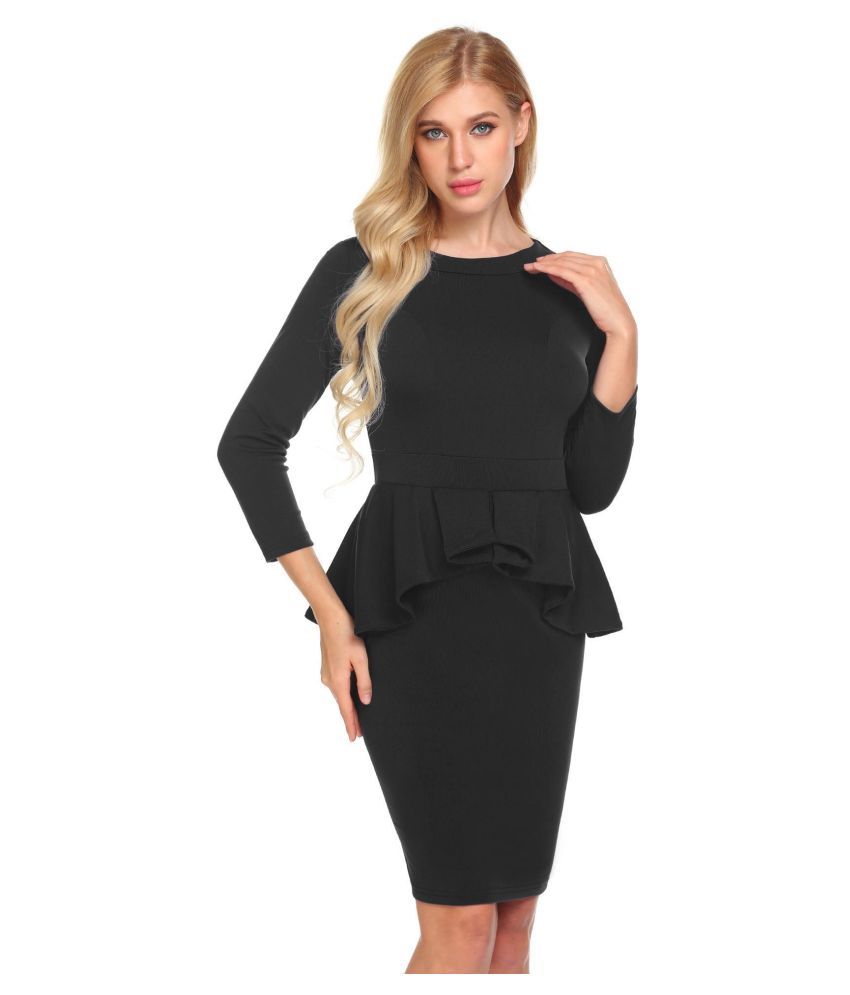 peplum business dress