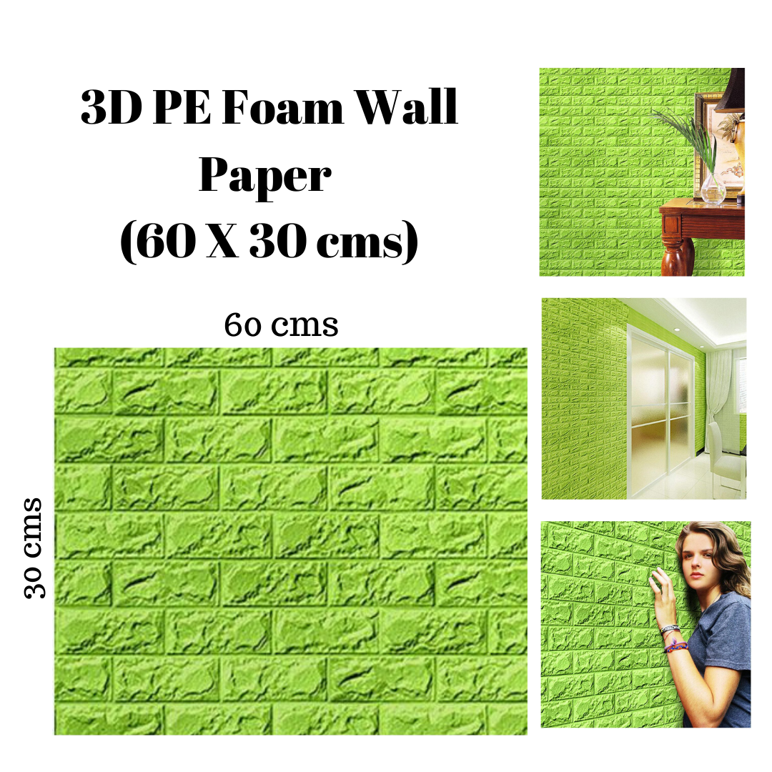 DIY 3D  Brick PE Foam  Wallpaper  for Soundproofing Wall 