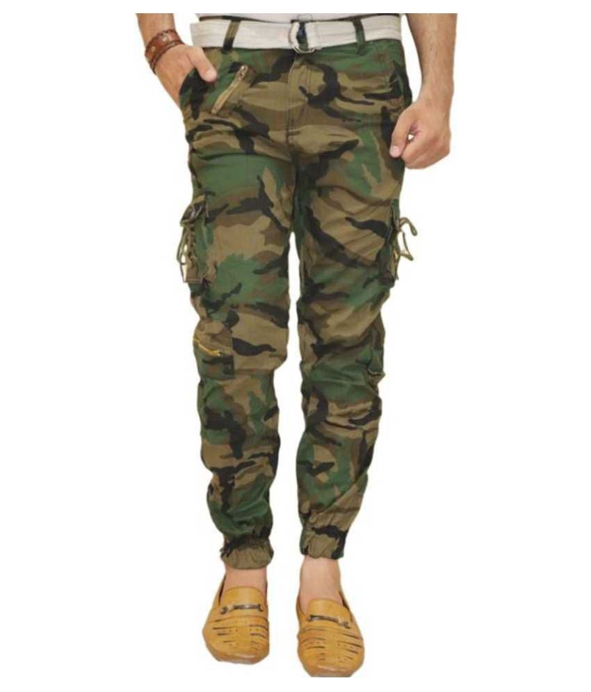 mens green cargos