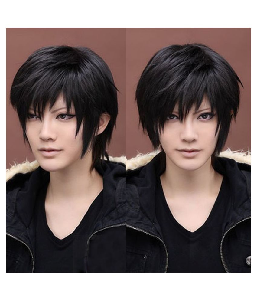 1 Pc Mens Short Black Heat Resistant Synthetic Hair Wig : Buy Online at Low  Price in India - Snapdeal