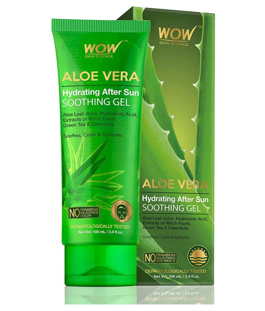     			WOW Skin Science Aloe Vera Hydrating After Sun Soothing Gel - 100mL tube