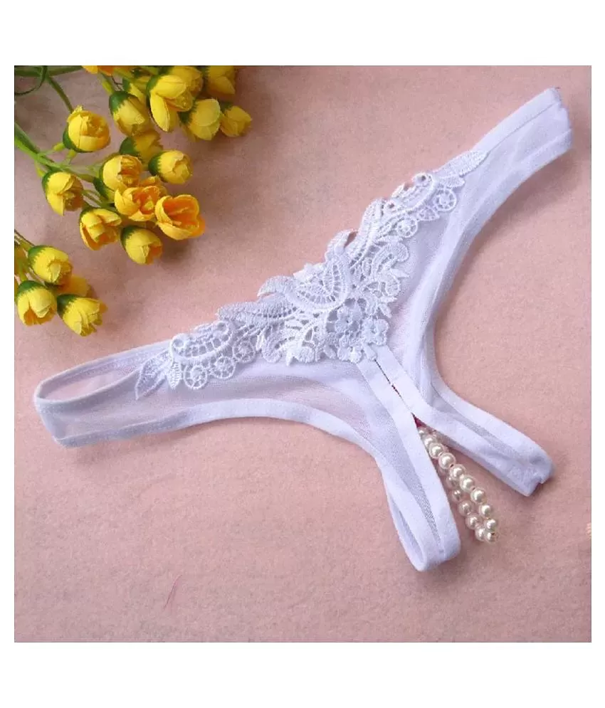 Women Sexy Faux Pearl Panty G-String Underwear Sleepwear Briefs Crotchless  - Buy Women Sexy Faux Pearl Panty G-String Underwear Sleepwear Briefs  Crotchless Online at Best Prices in India on Snapdeal