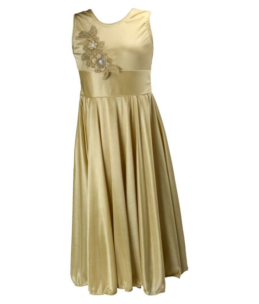 satin full frock