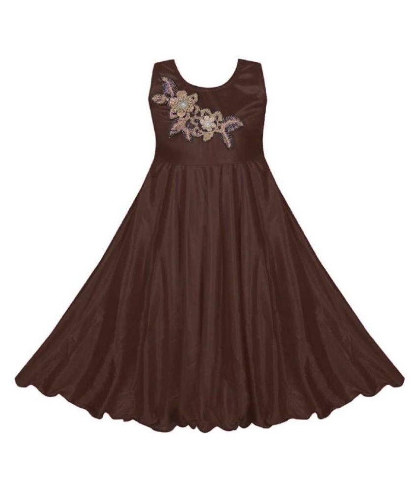 satin full frock