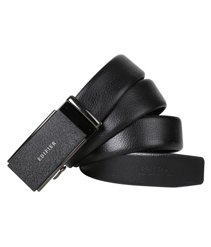     			Edifier Black Leather Casual Belt