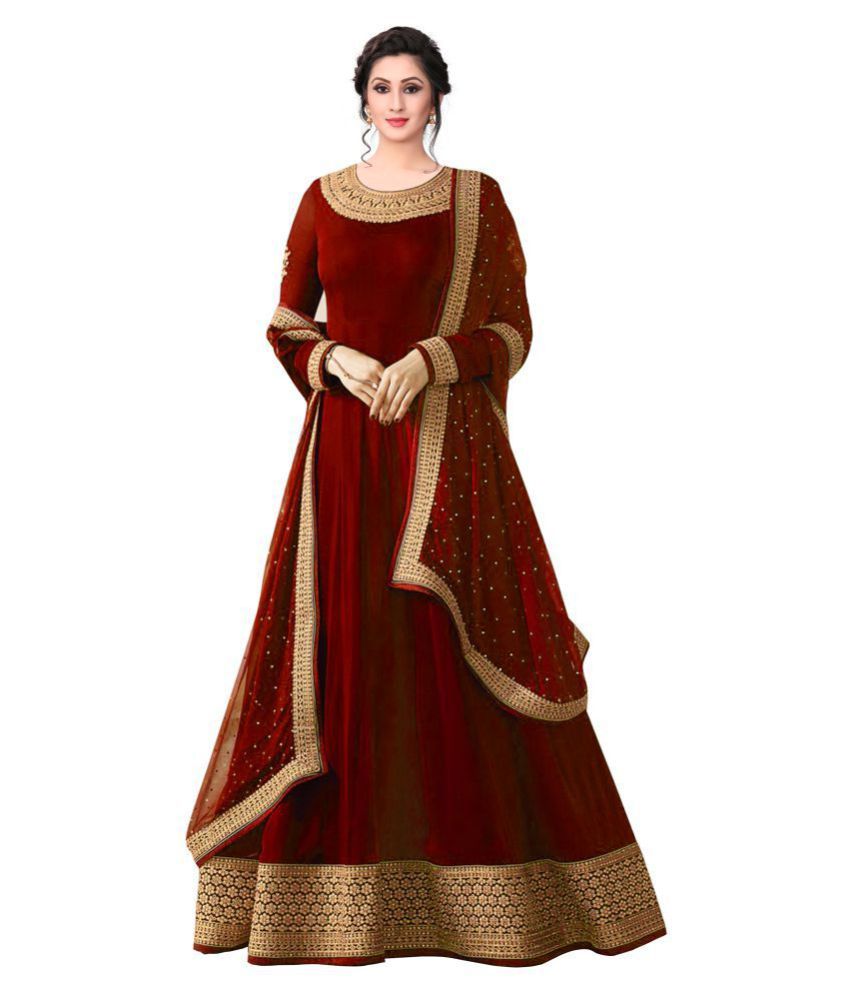 anarkali stitched suit