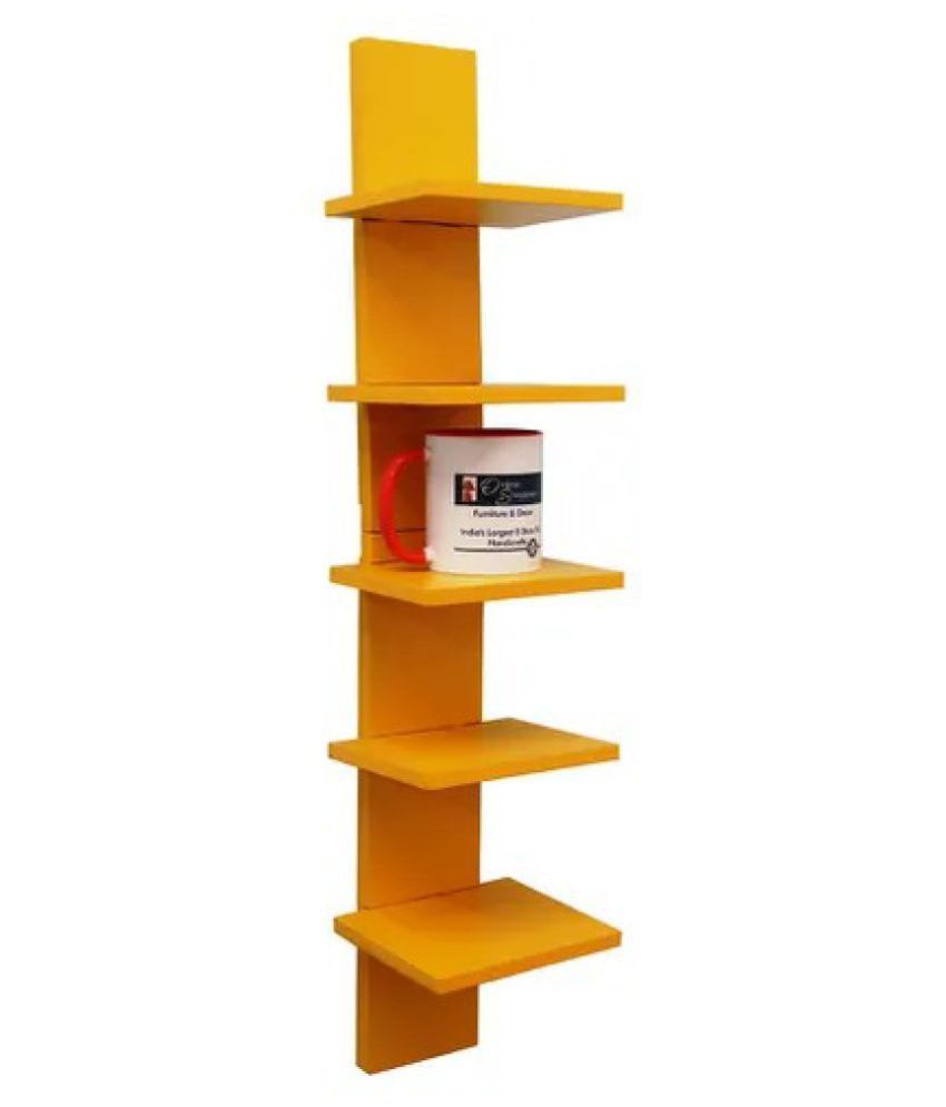 Floating Shelves Yellow MDF Pack of 1 Buy