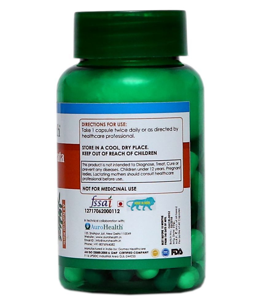 AuroHealth Herbal Healthcare Boswellia Energy Capsule 60 no.s