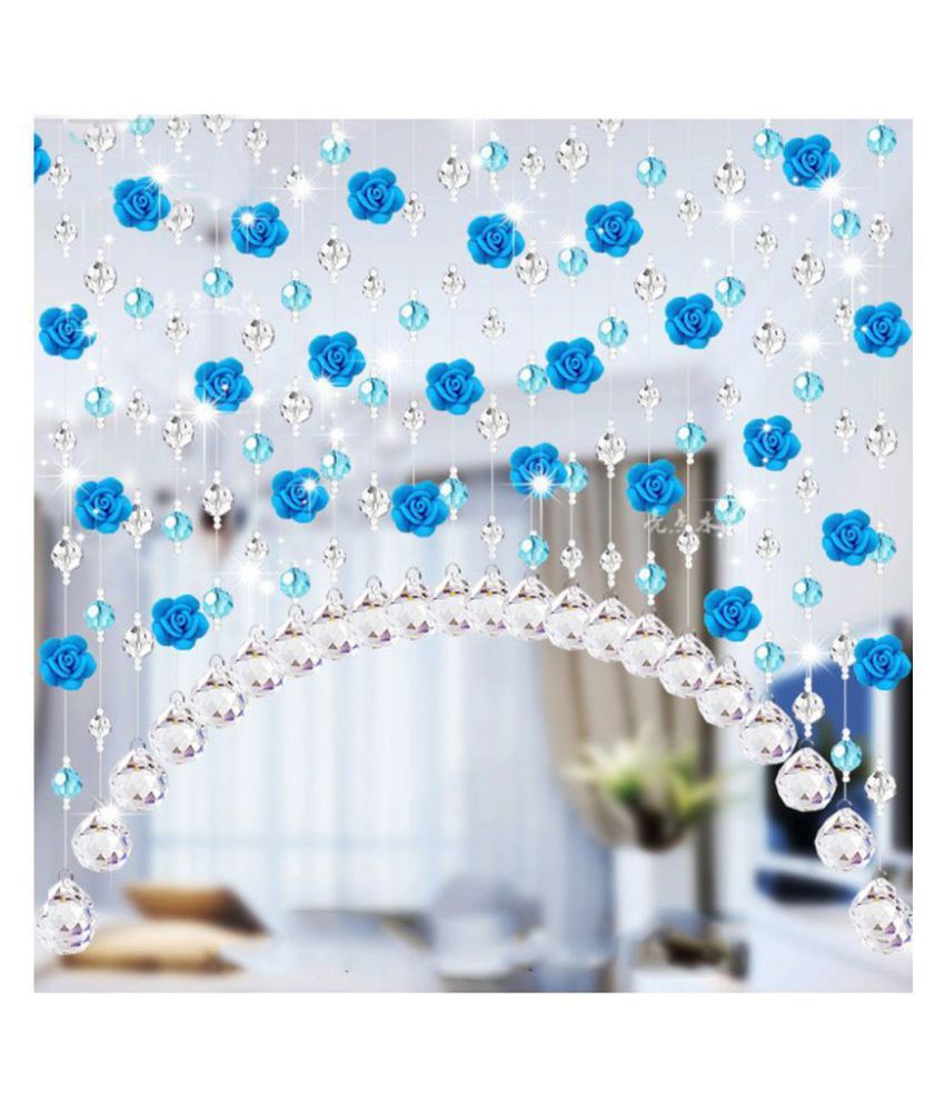 Crystal Glass Rose Bead Curtain Living Room Bedroom Window Door
