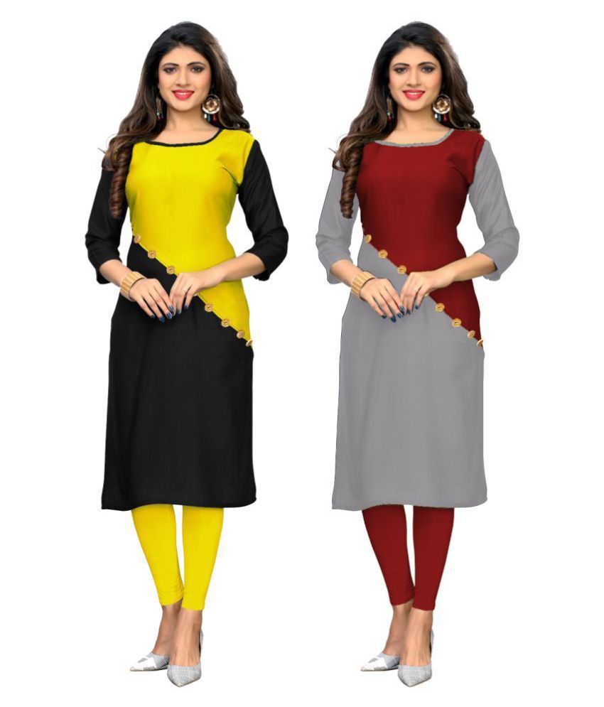 double colour ki kurti