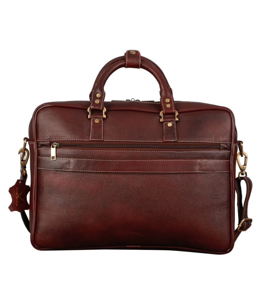 branded leather office bags