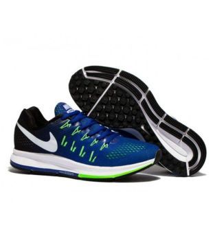nike zoom pegasus 33 blue running shoes