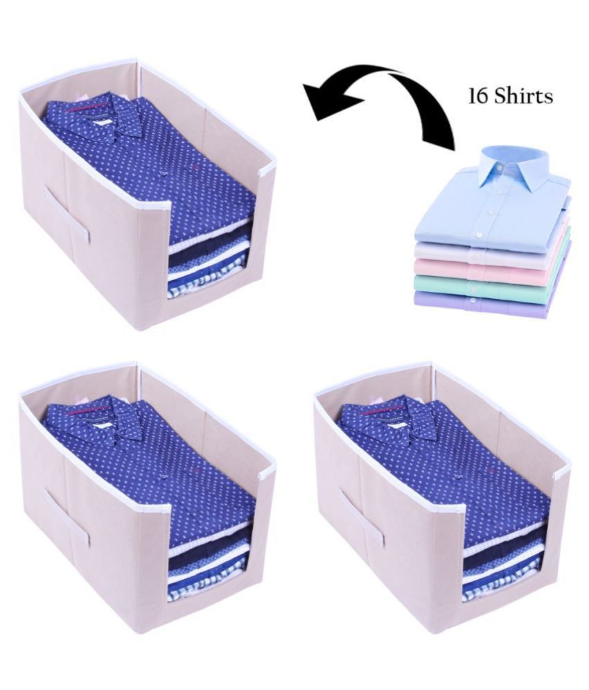     			PrettyKrafts Shirt Stacker Closet Organizer - Shirts and Clothing Organizer - Exile (Set of 3)