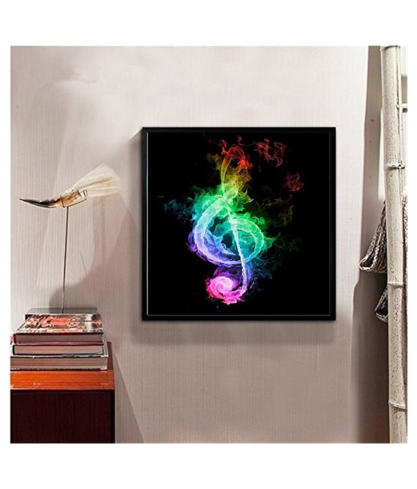 5d Diy Full Drill Diamond Painting Colorful Musical Note Cross