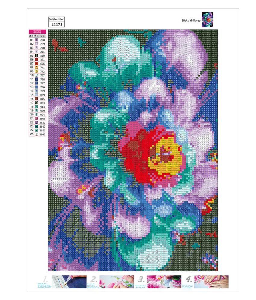 Fluorescent Flower 5d Diy Full Drill Diamond Painting Embroidery Stitch F Buy Fluorescent Flower 5d Diy Full Drill Diamond Painting Embroidery Stitch F Online At Best Prices In India On Snapdeal