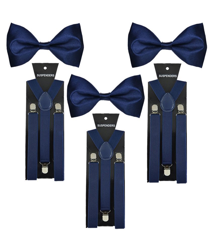 SUNSHOPPING Navy Casual Suspender