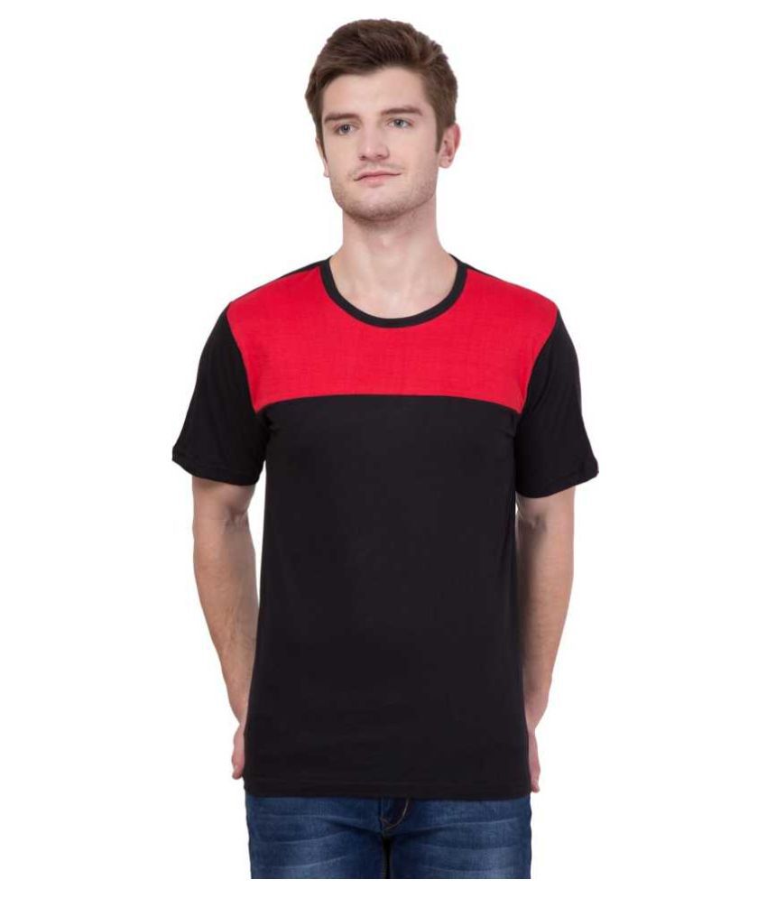 AERO Fashion Cotton Black Solids T-Shirt - Buy AERO Fashion Cotton ...