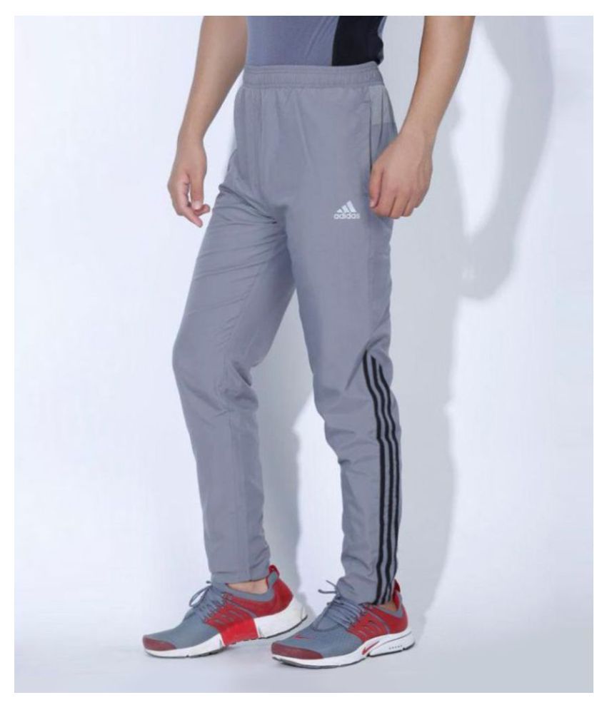 adidas black polyester lycra trackpants