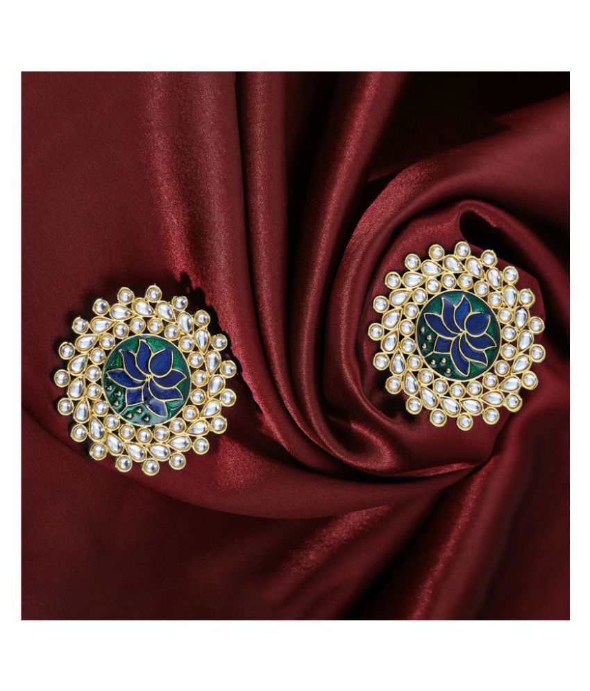     			Sukkhi Lavish Gold Plated Kundan Earring for Women