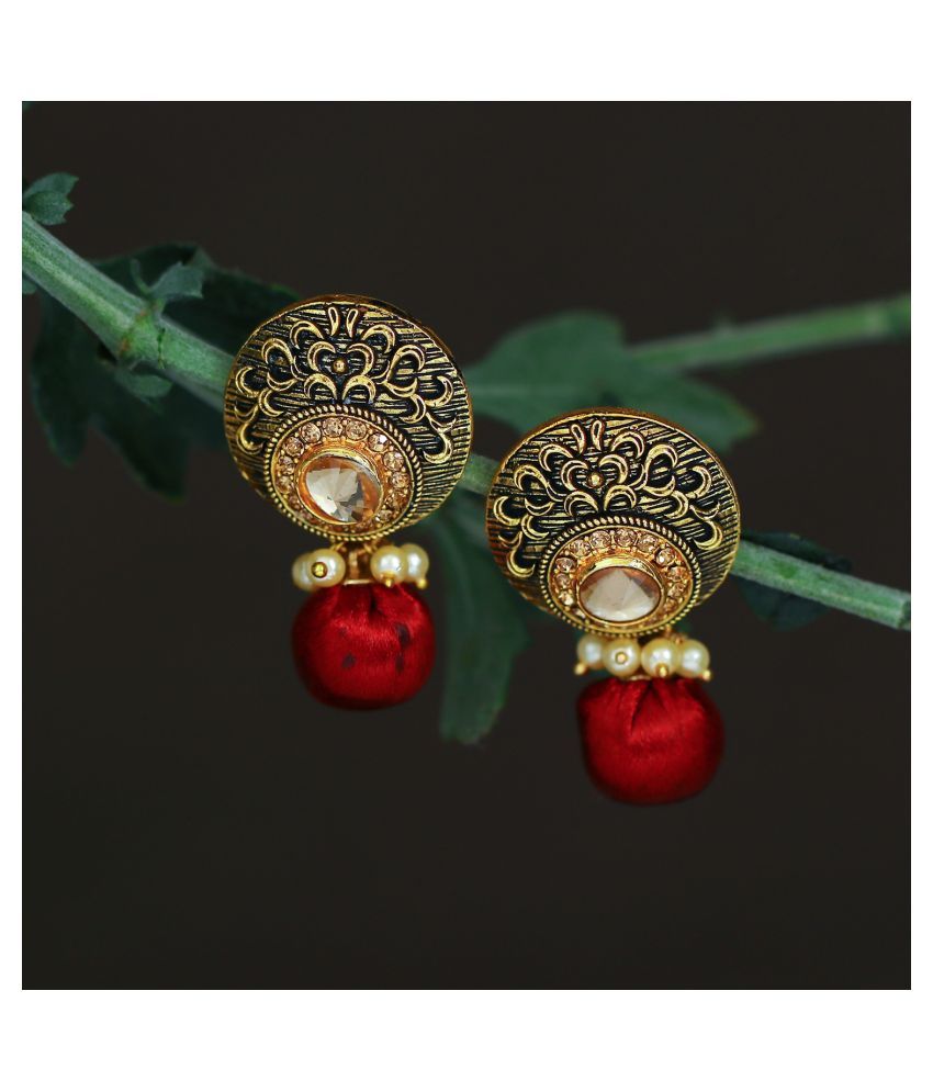     			Sukkhi Charming LCT Gold Plated Dangle Earring For Women