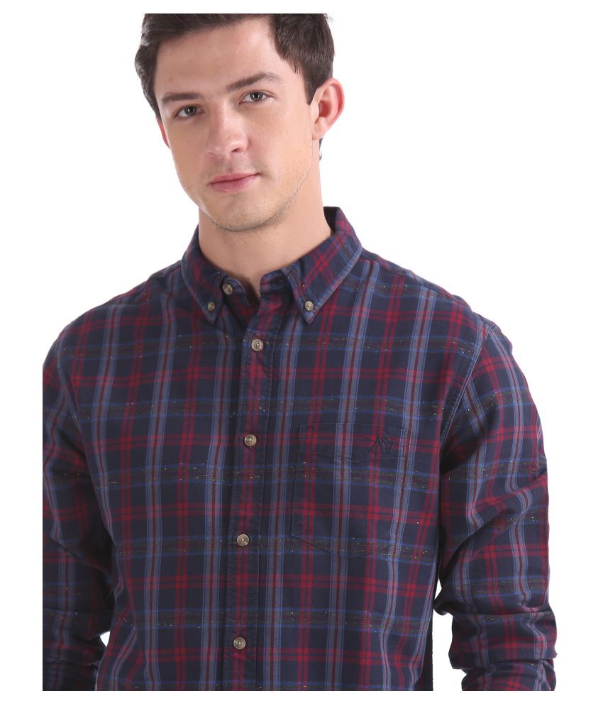 multi color checks shirt