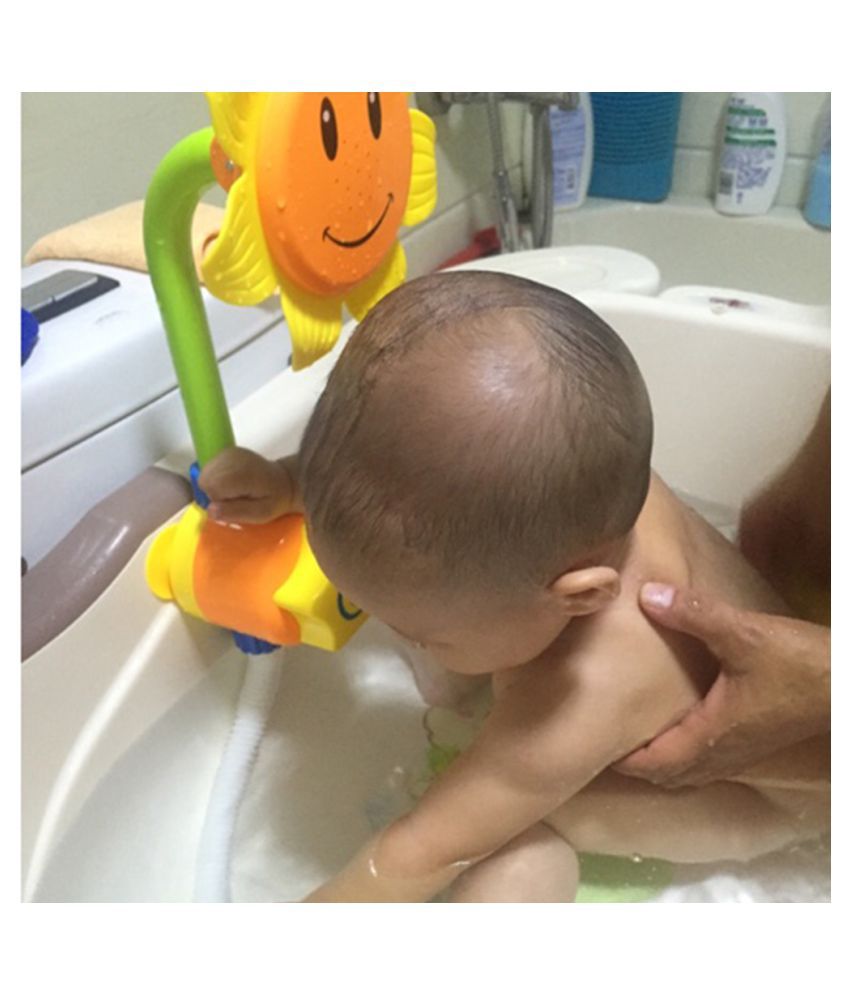 Baby Bath Toys Children Flower, Bathtub Water Faucet Toy
