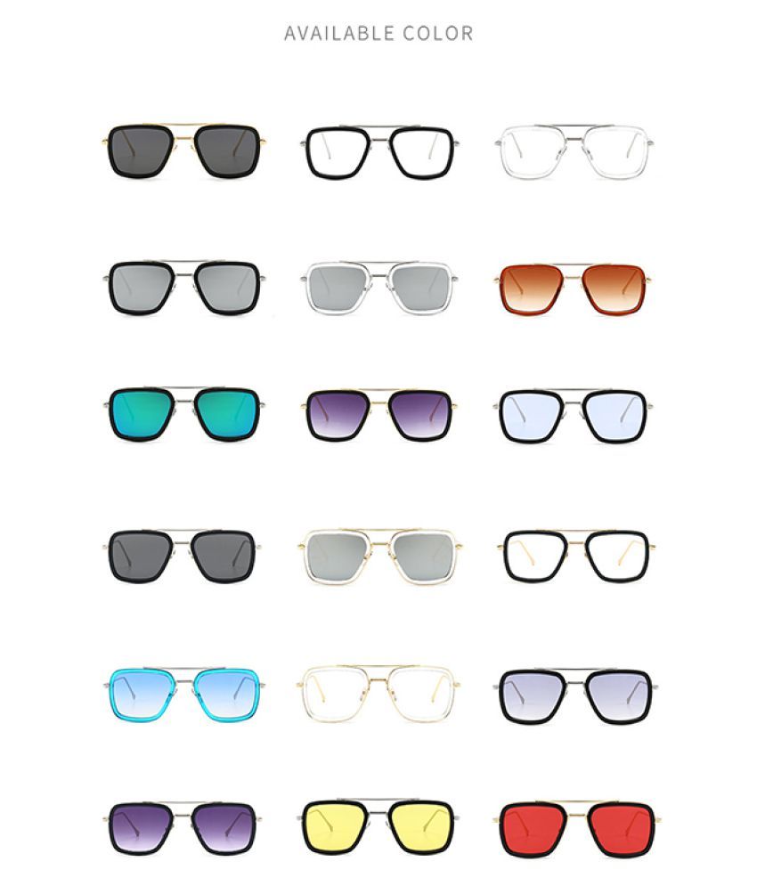 transparent colored sunglasses