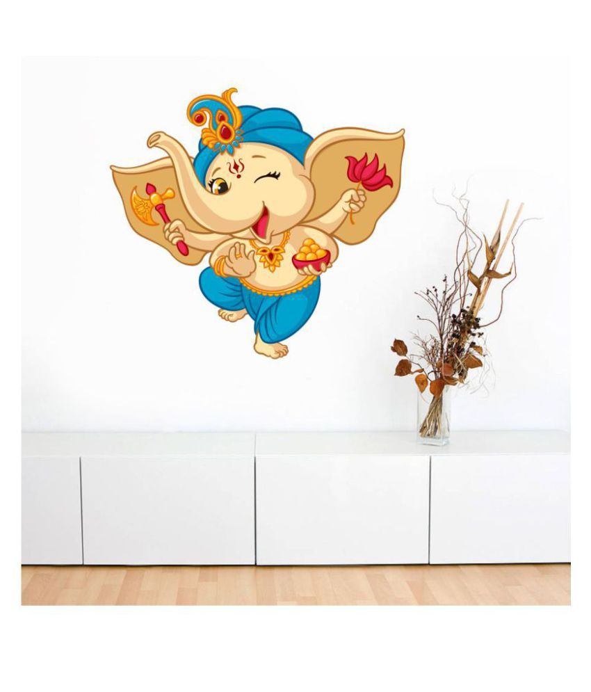     			Decor Villa GANESH JI Religious & Inspirational Sticker ( 53 x 58 cms )