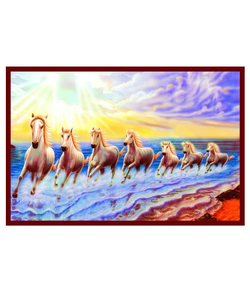     			Otil Graphic Art Gallery Horses vastu Collection Paper Wall Poster Without Frame