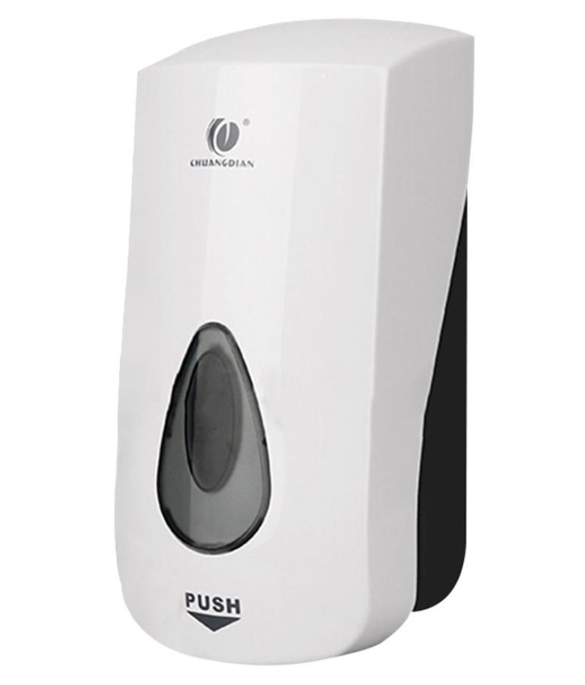 Wallmounted Manual Liquid Soap Dispensers Shampoo Holder (1068A White