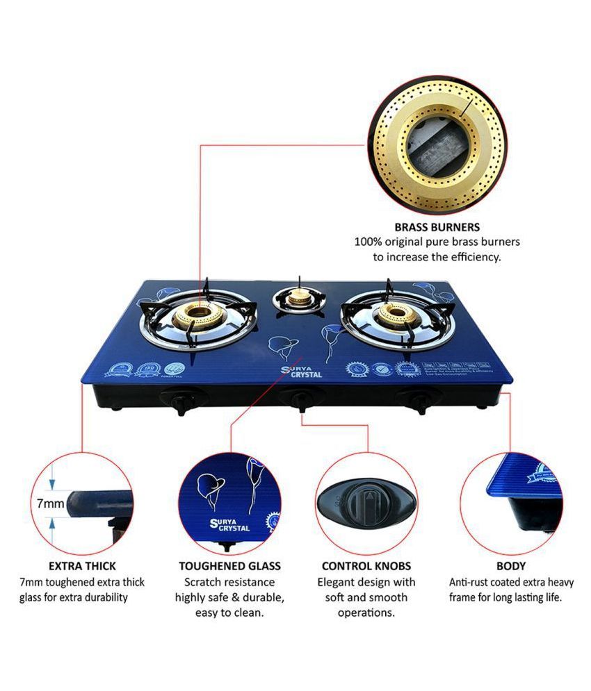 DIGISMART SURYA 3 Burner Auto Gas Stove Price in India Buy DIGISMART