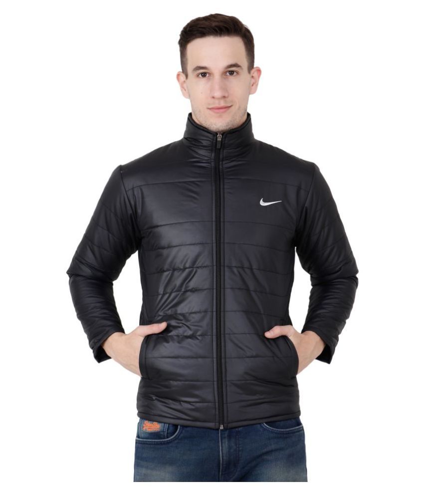 Nike Black Polyester Fleece Jacket Single Pack - Buy Nike Black Polyester Fleece Jacket Single 