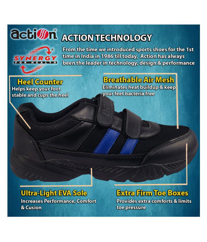 action velcro school shoes