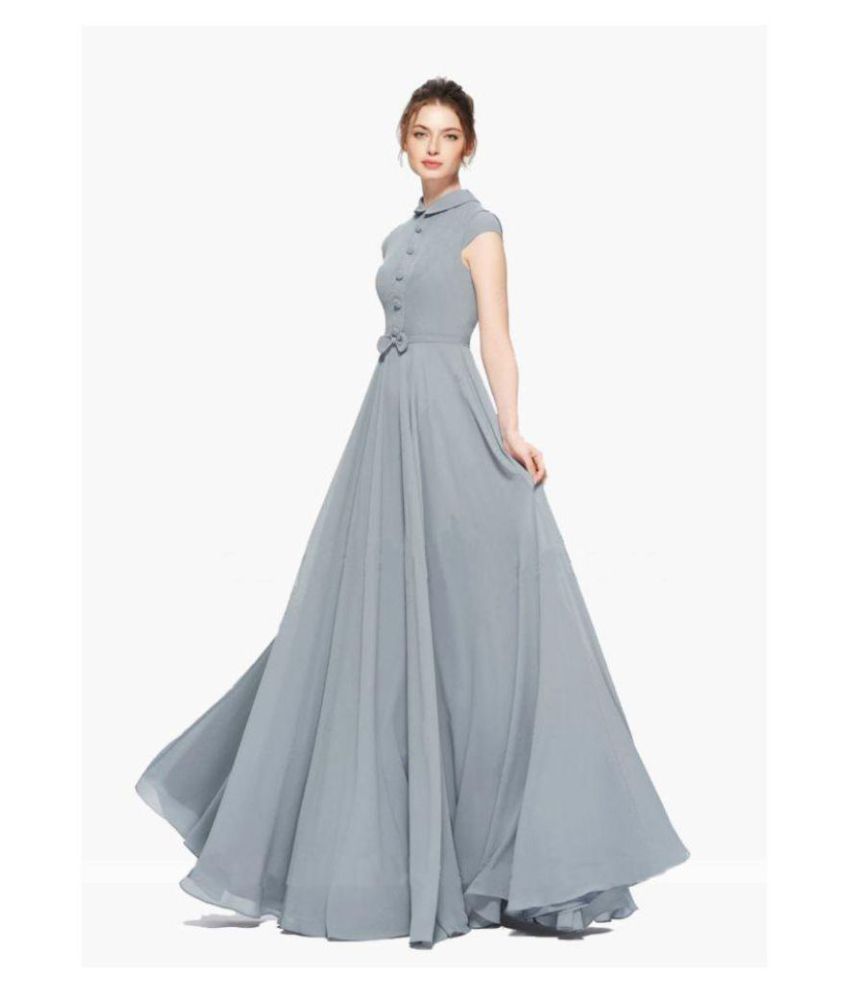 chiffon georgette gown