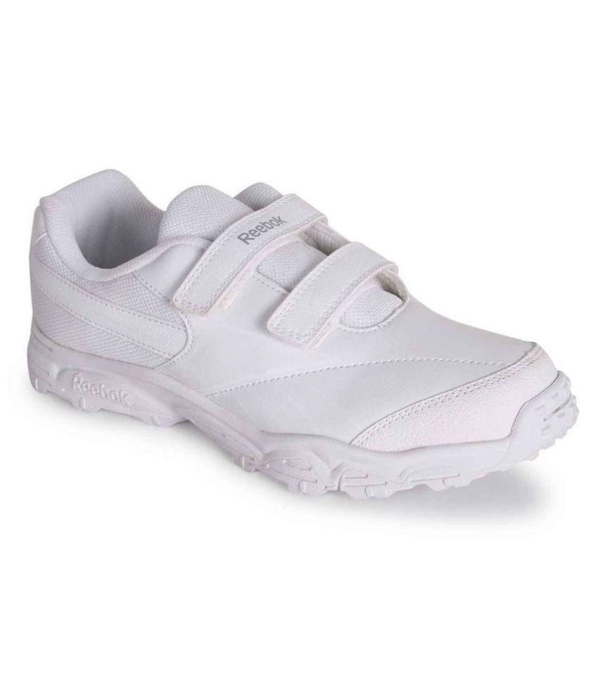 reebok white velcro school shoes
