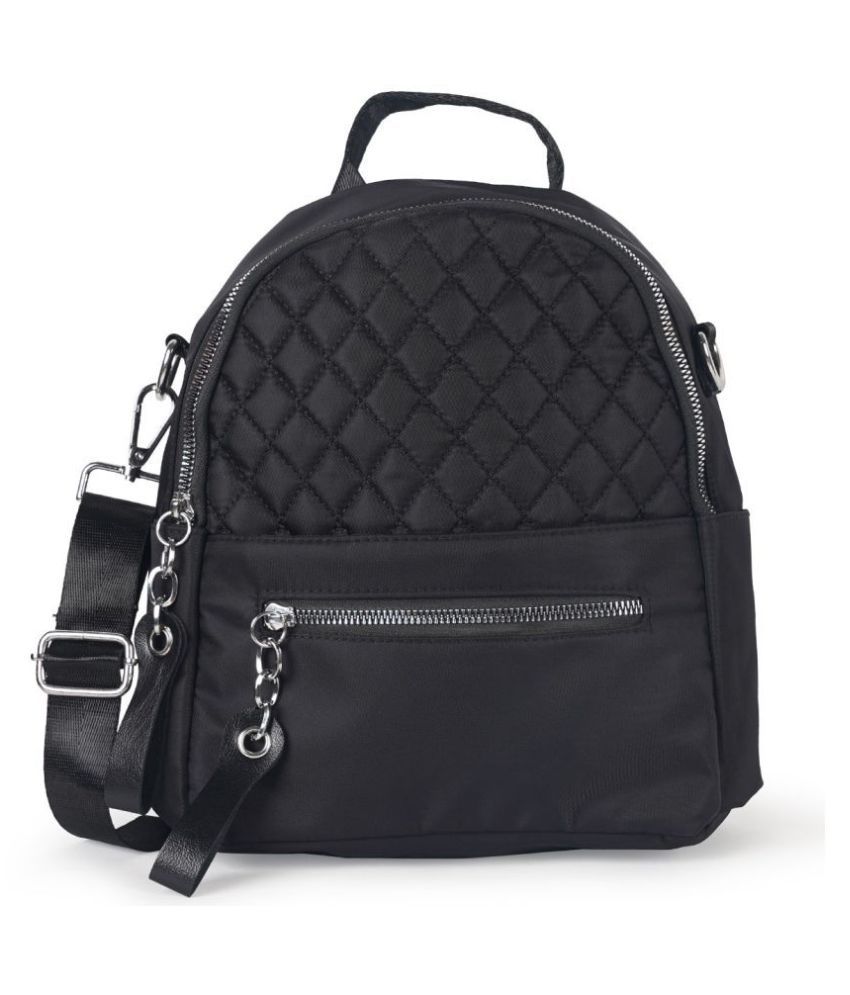 Aspen Leather Black Waist Pouch/Travel Bag