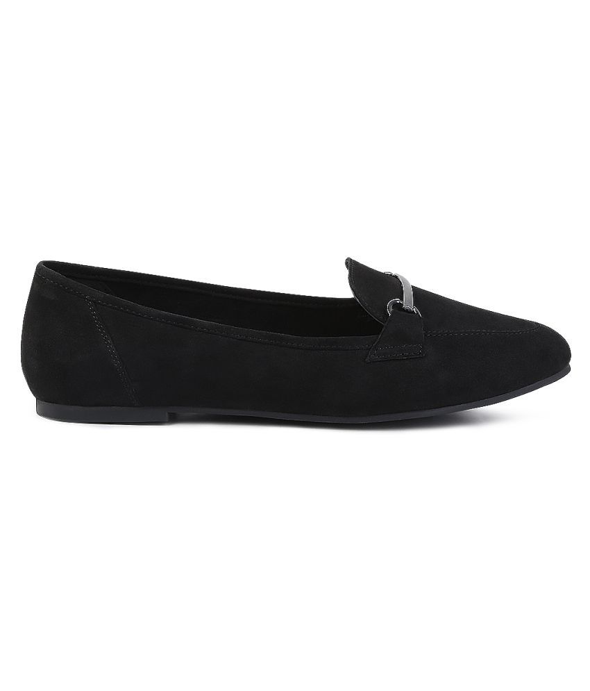 london rag solid black sneakers