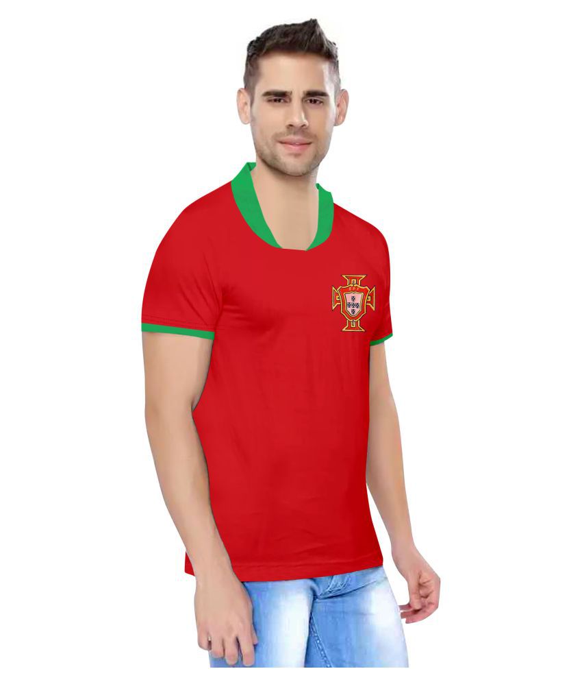Red Portugal Jersey World Cup 2019(Ronaldo Football Jersey ...