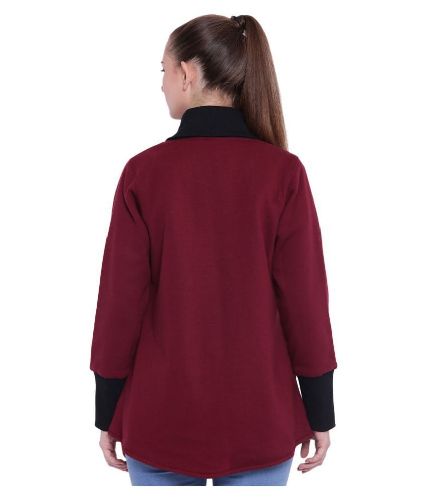 maroon parka jacket