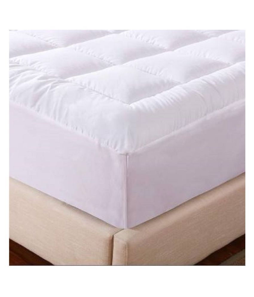 MR Brothers 500 GSM Topper White Poly Cotton Mattress Protector Buy