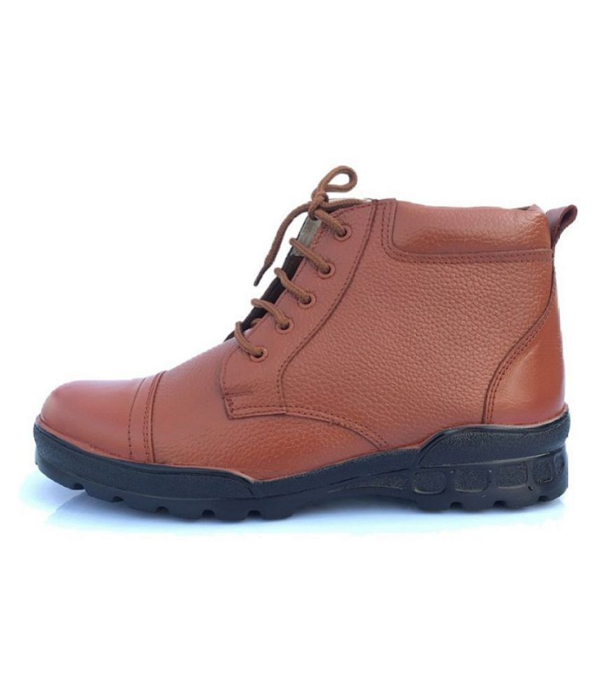 tan colour police shoes