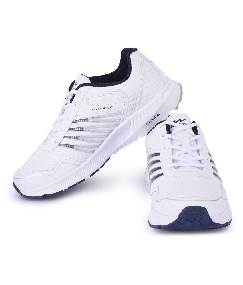white spin shoes