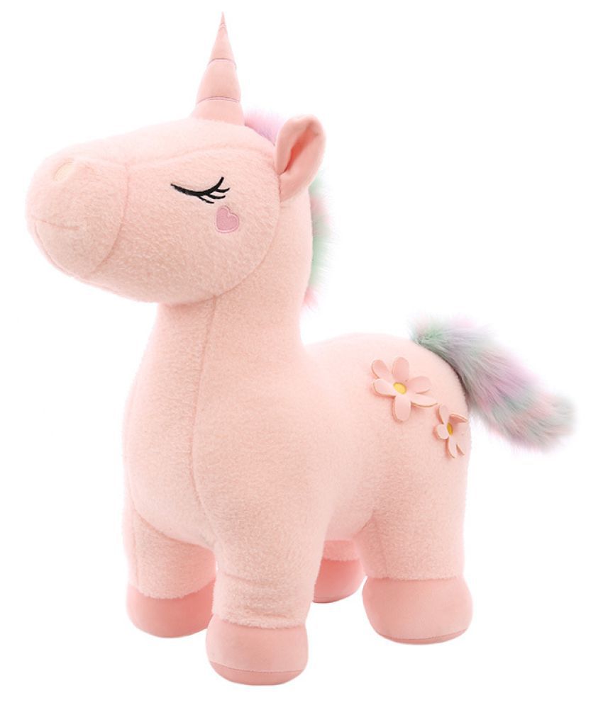     			Tickles Pink Soft Plush Unicorn Horse Stuffed Toy for Kids (Size: 30 cm Color: Pink)