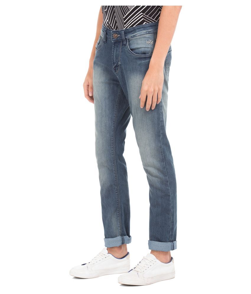 flying machine slim men blue jeans