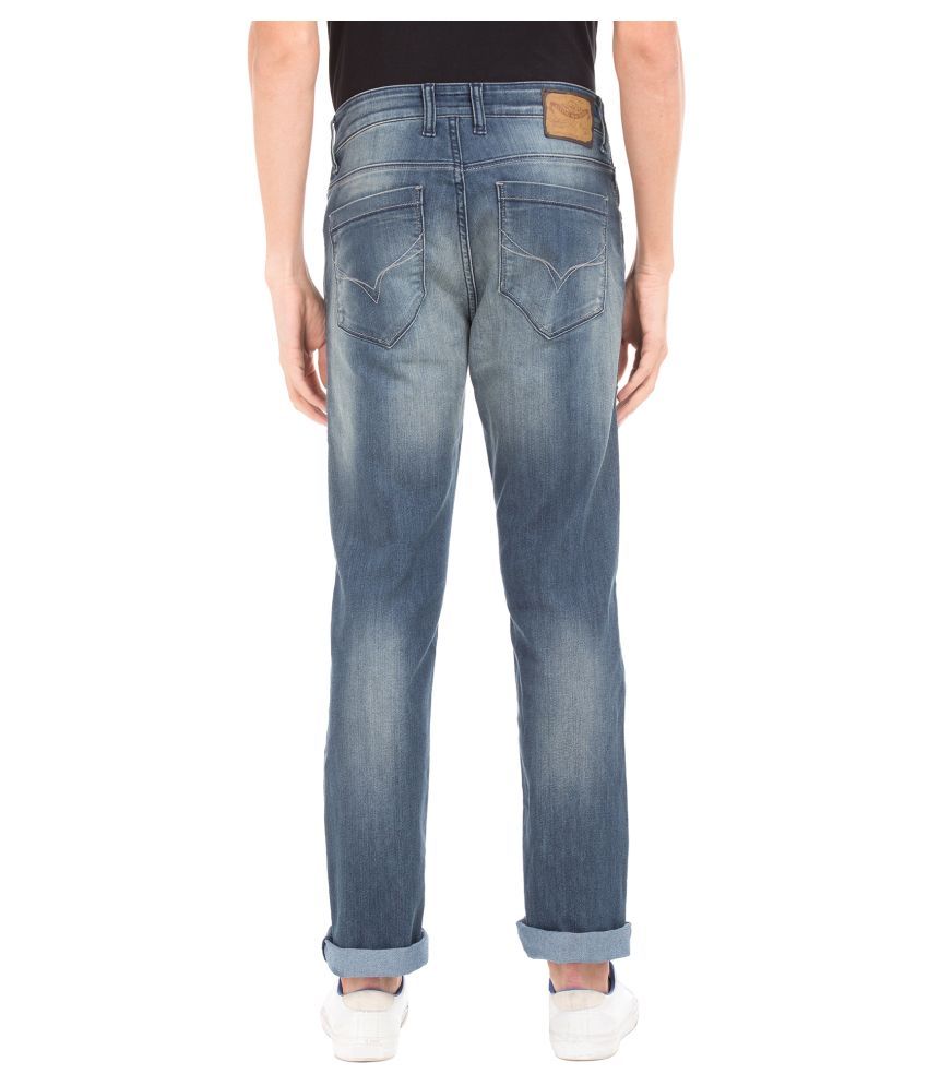 flying machine slim men blue jeans