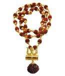 Shree Jagdamba Bhawan - Wood Pooja Mala (Pack of 1)