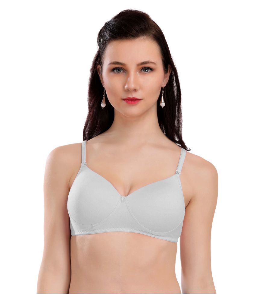     			Eve's Beauty Cotton Women's T-Shirt Bra ( White )