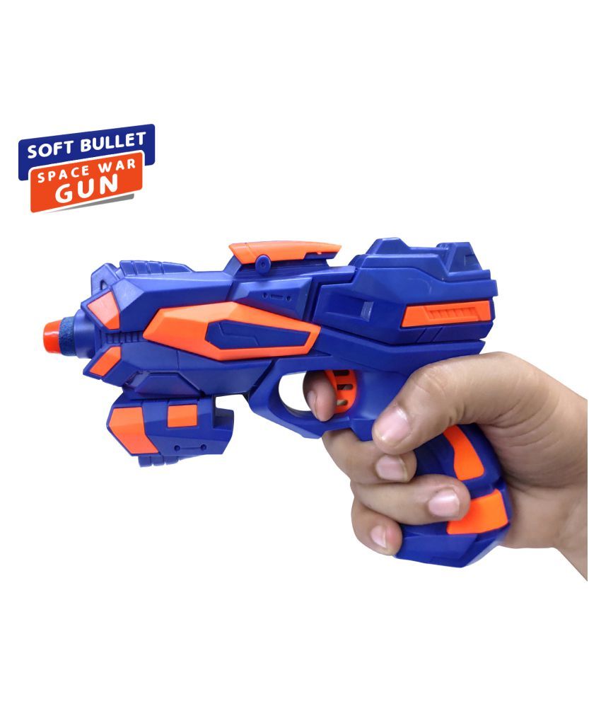 NHR Foam Blaster Gun with Free 8 Bullets, Blue Buy NHR Foam Blaster